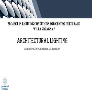 Architecture lighting thesis presentation
