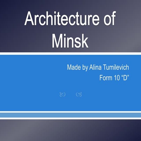 Architecture of minsk