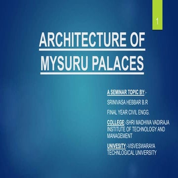 Architecture of mysuru palaces