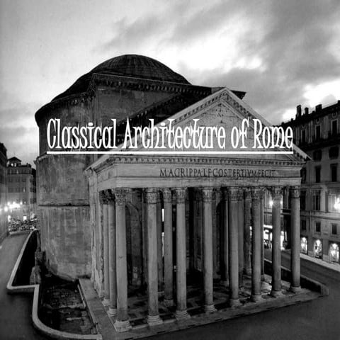 Classical Architecture of rome