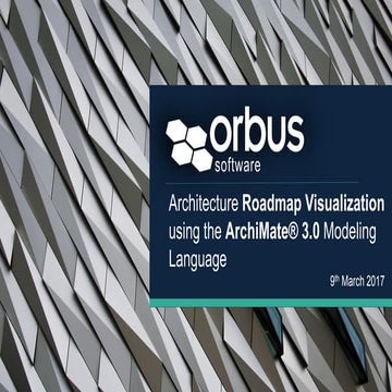 Architecture Roadmap Visualization using the ArchiMate® 3.0 Modeling Language