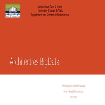 Architectures bigdata