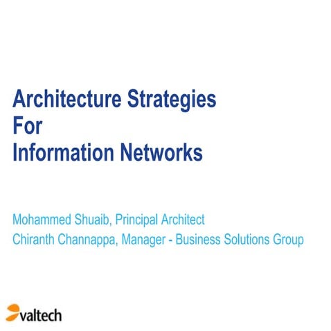 Information Exchanges – Scaling strategies | PPTX