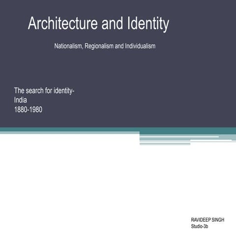 Architectuure and identity
