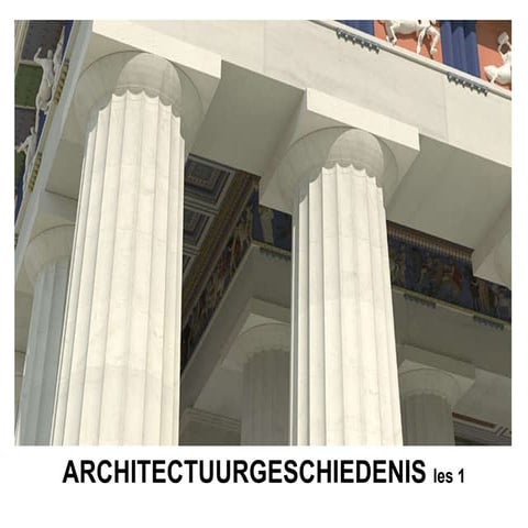 Griekse bouwkunst, de tijdlijn