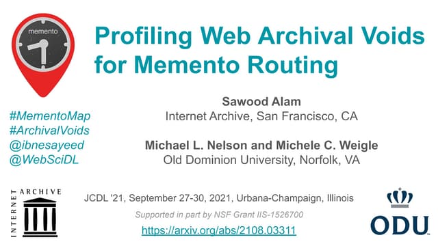 Profiling Web Archival Voids for Memento Routing