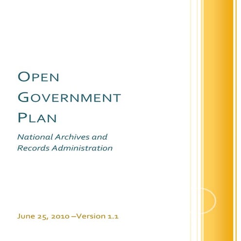 NARA Open Gov Plan