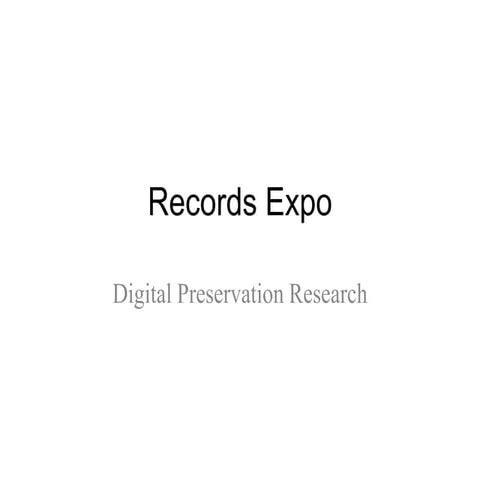 Records expo