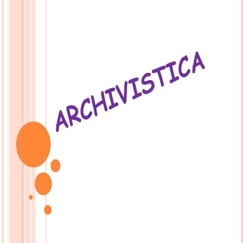 ARCHIVISTICA