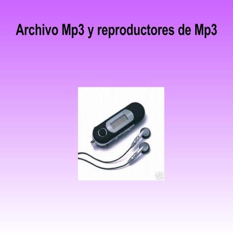 Archivo Mp3yreproductoresde Mp3