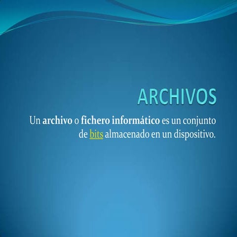 Archivos y extensiones