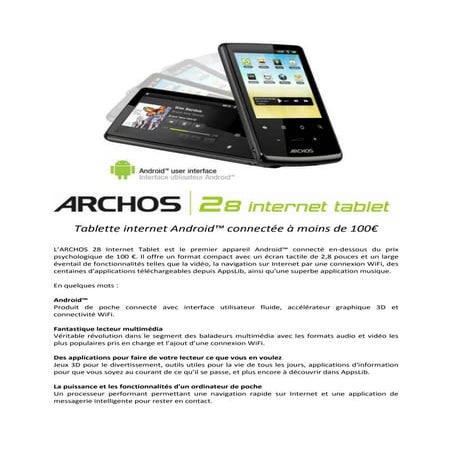 Archos for web