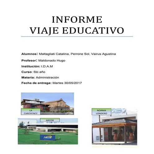 Arcor infooorme slide share