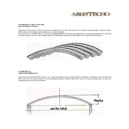 arcotecho techumbres metalicas para naves industriales - Document Preview