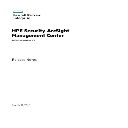 ArcSight Management Center 2.2 Release Notes.pdf