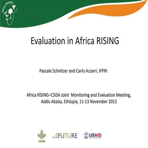 Evaluation in Africa RISING