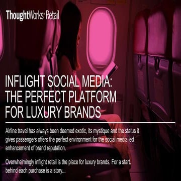 Airline Retail Conference - Social Media and Luxury - Ruth Harrison