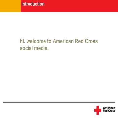 American Red Cross Social Media Guidelines