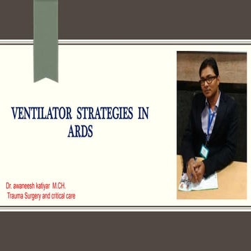 Ventilator strategies in ARDS