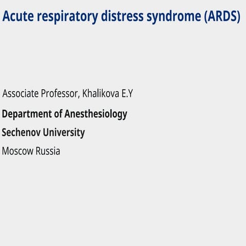 ARDS.ppt for med student medical student