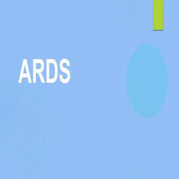 acute respiratory distress syndrome diagnosis and management