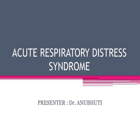 ARDS ppt | PPTX
