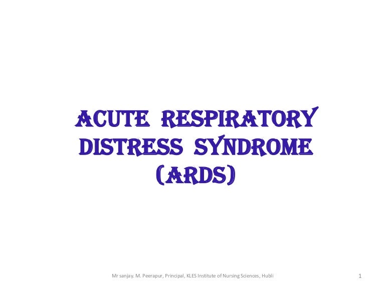 Ards Pathophysiology Flow Chart