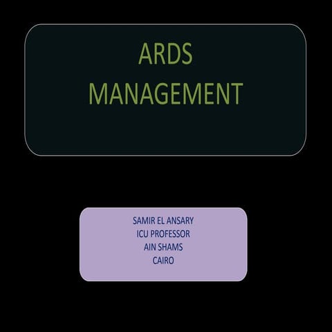 Ards management
