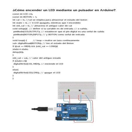 Arduino pulsador 