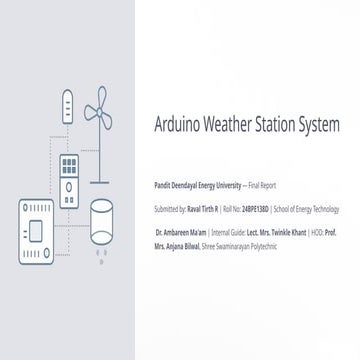Comprehensive Arduino Weather Station System for Environmental ...