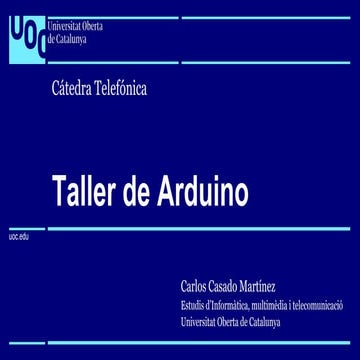 Taller de Programación Tangible con Arduino