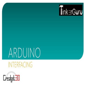 Arduino interfacing | PPTX