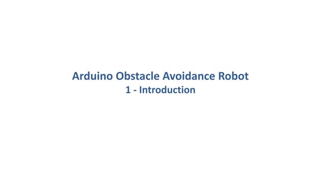 Arduino obstacle avoidance robot