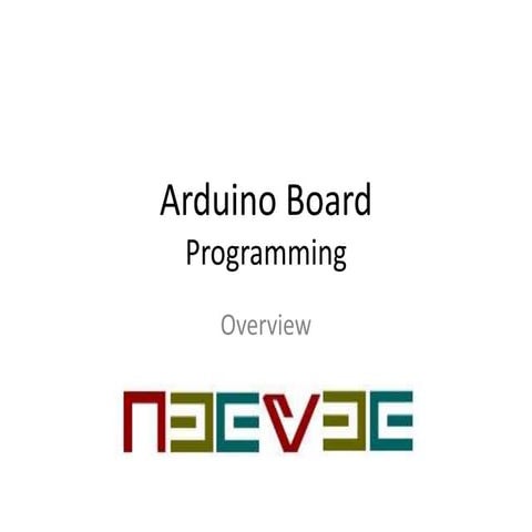 Arduino Programming - Brief Introduction | PPT
