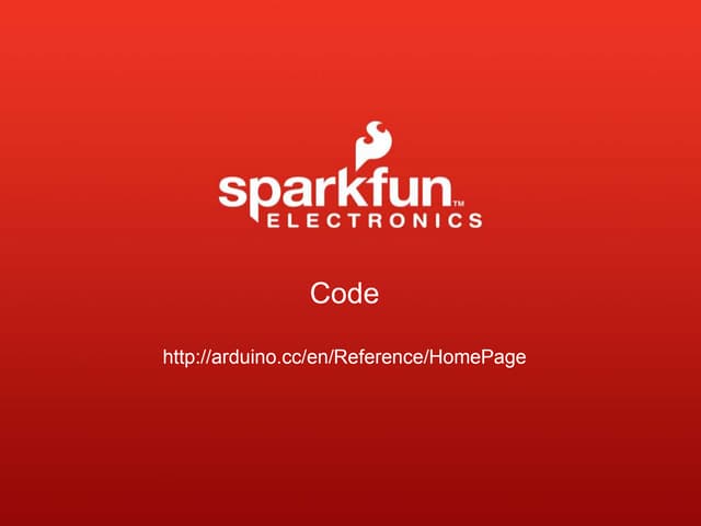 Arduino Section Programming - from Sparkfun