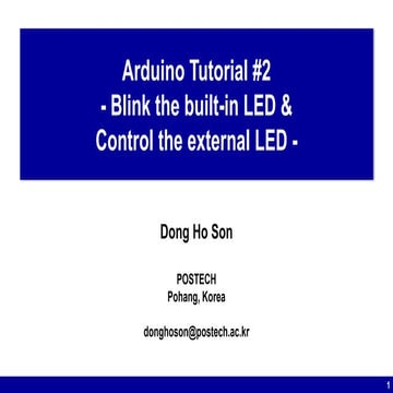 Arduino tutorial #2 | PPT