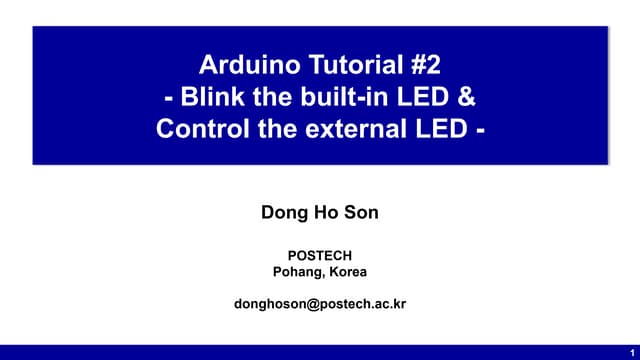 Arduino tutorial #2
