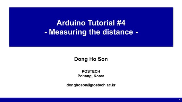 Arduino tutorial #4