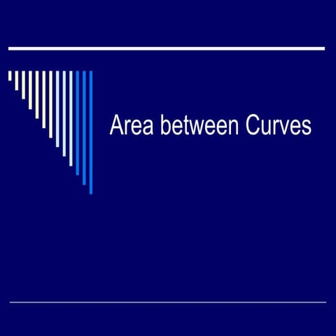 Area between curves