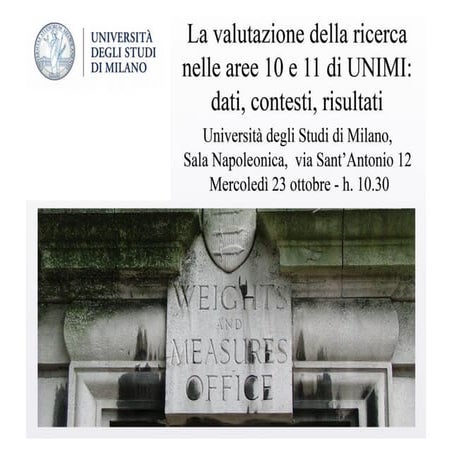 La valutazione della ricerca umanistica: appunti