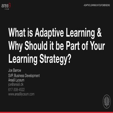 What is Adaptive Learning & Why Should It Be Part of Your 2018 Learning Strategy