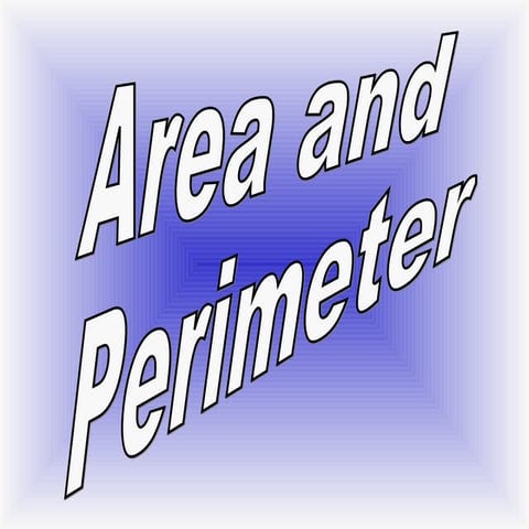 Area and perimeter