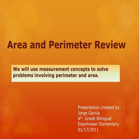 Area and perimeter review f
