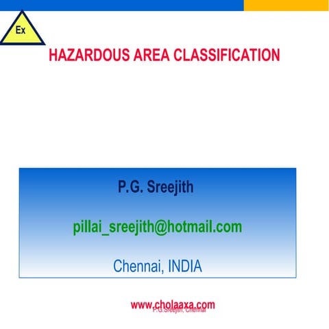 HAC - Hazardous Area Classification | PPTX