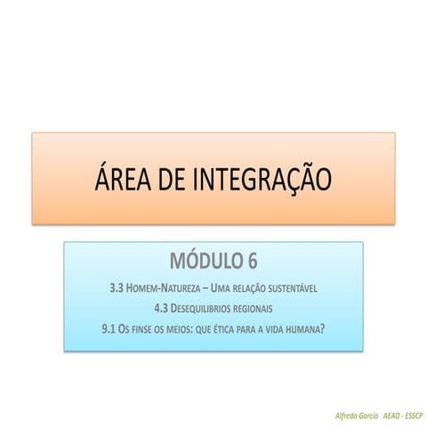 Area de integracao   modulo 6