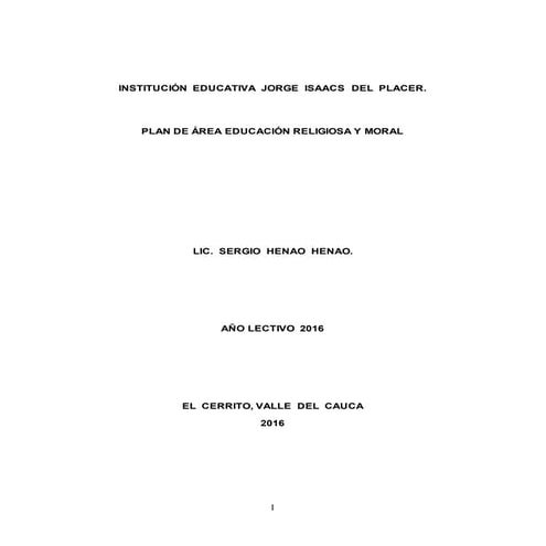 Educación Religiosa