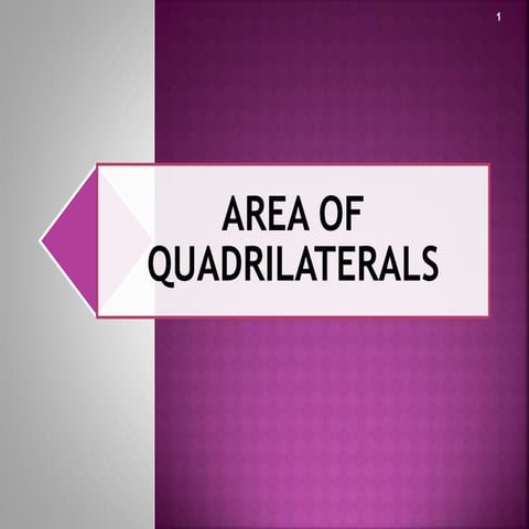 Area of quadrilaterals