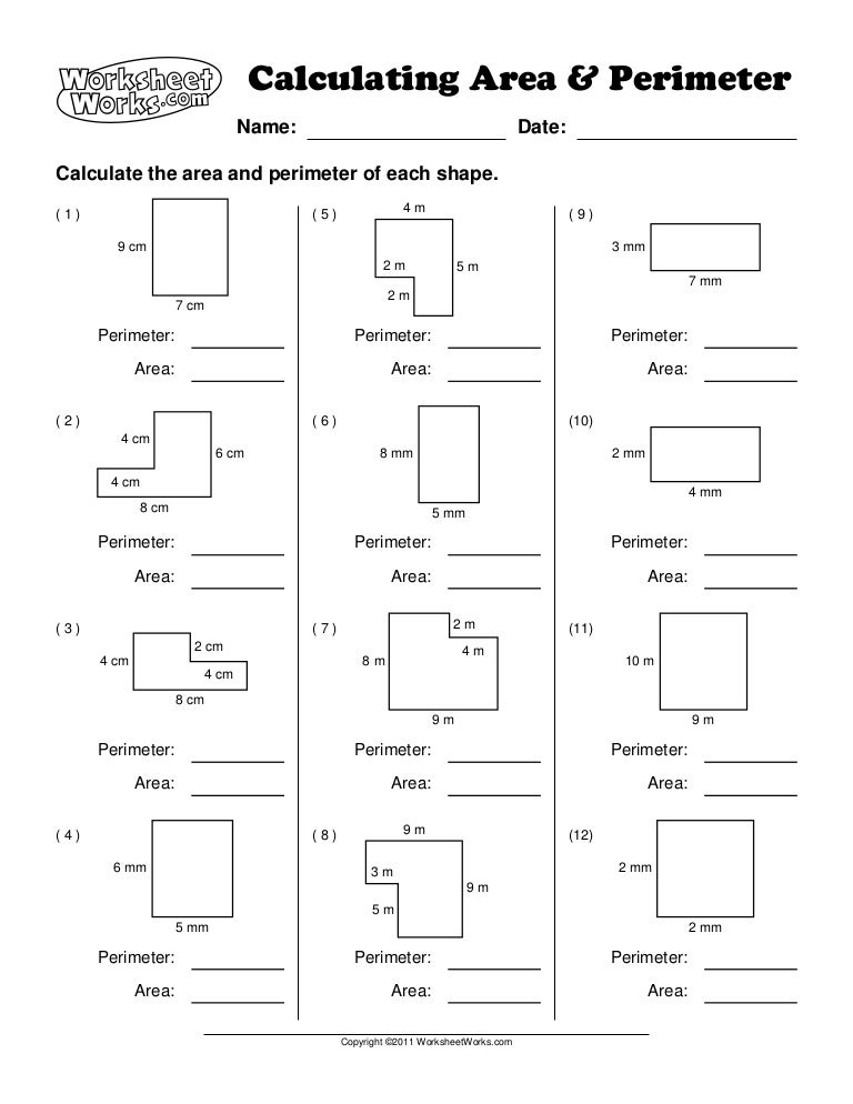 area perimeter i