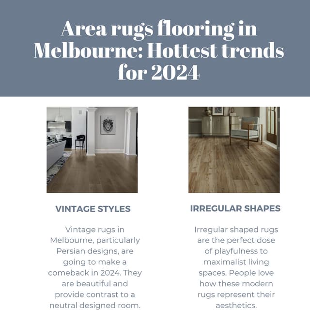 Area rugs flooring in Melbourne Hottest trends for 2024.pdf