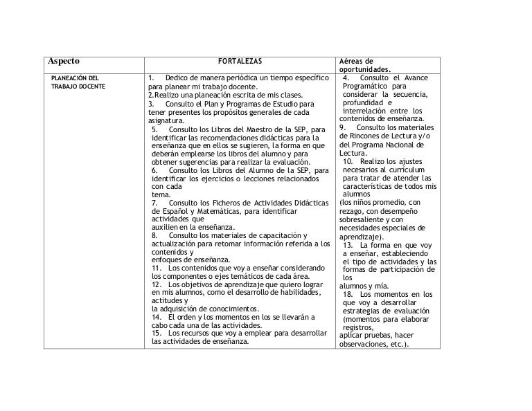 Areas de oportunidad claudia